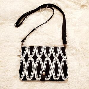 Thirty-One Black and White Crossbody Bag
